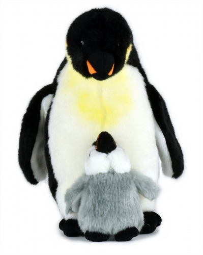Pinguin mit Baby 27 cm